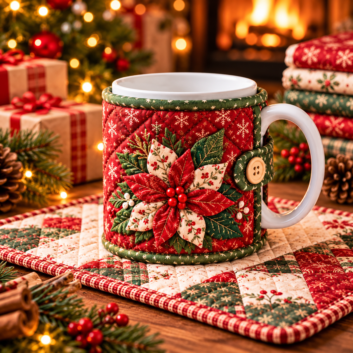 DIY Christmas Mug Cozy Sewing Kit ✨ 9 Festive Designs for Mugs