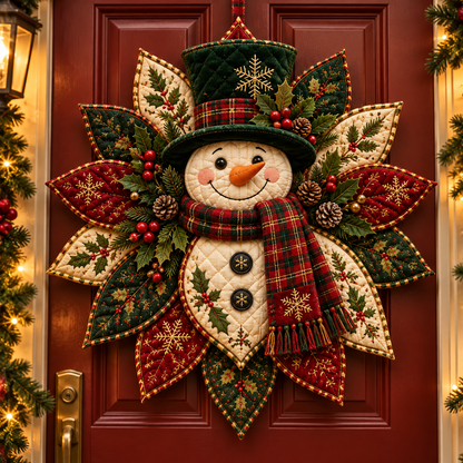 🎉 Holiday Celebration 100% OFF 🎄 – Festive Quilted Christmas Door Hanging DIY Sewing Kit