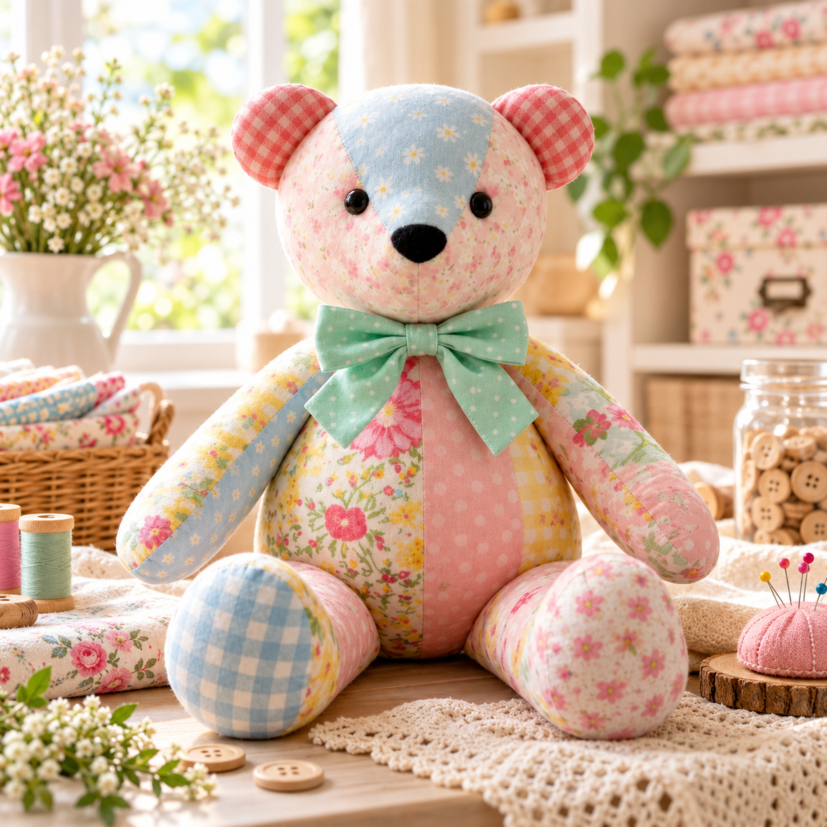 Memory Bear Pattern, 20 Sizes Included, DIY Keepsake Teddy Bear PDF Download
