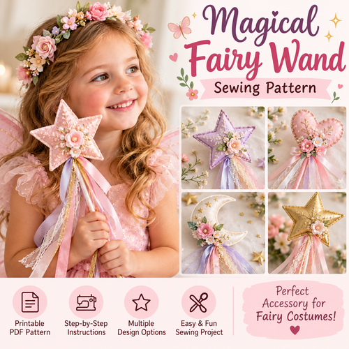 Magical Fairy Wand Sewing Pattern